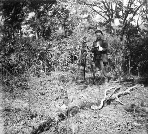 Tripod Prints: Members of an Expedition in Suchan, 1920-1929. Creator: Mikhail Alekseevich Pavlov