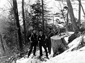 Pavlov Mikhail Alekseevich Prints: Members of an Expedition in Suchan, 1920-1929. Creator: Mikhail Alekseevich Pavlov