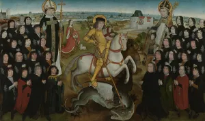 The Members of the Guild of the Old Crossbow of Mechelen, c1497. Creator: Master of the Guild of Saint George