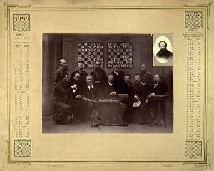 Telecommunications Collection: Members of the Krasnoyarsk chess circle, participants of the telegraphic match between...., 1888