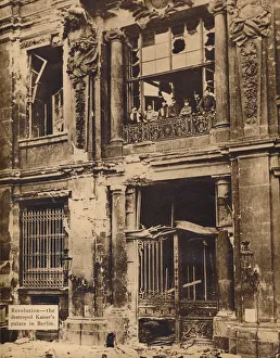 Members of the Peoples Marine Division on the Balcony of the City Palace, December 1918, 1918, (193 Members of the Peoples Marine Division on the Balcony of the City Palace, December 1918, 1918, (193
