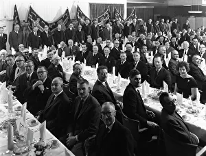 Michael Prints: Members of the Royal Army Ordnance Corps (RAOC) gather for their annual dinner, 1965