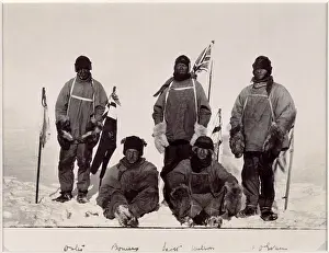 Team Prints: Members of Scott's expedition to the South Pole