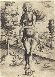 Sun Dial Prints: Memento Mori, c. 1500/1502. Creator: Master MZ
