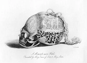 Memento-Mori watch presented by Mary Queen of Scots to Mary Seaton, 16th century, (1840).Artist: C J Smith