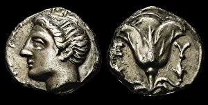 Memnon Prints: Memnon of Rhodes. Drachma, ca 350 BC. Creator: Numismatic, Ancient Coins