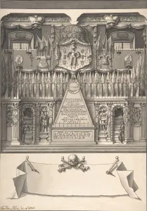 Ernst Ludwig Prints: Memorial Decoration for the Interior of a Building to Honor the Deceased Ernst Ludwig