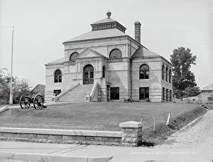 Memorial Hall Prints: Memorial Hall, Rutland, Vt. c1904. Creator: Unknown