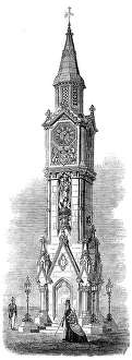 Saxe Coburg Gotha Albert Prints: Memorial to the late Prince Consort at Hastings, 1864. Creator: Unknown