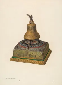 Stars Prints: Memorial Money Bank, c. 1940. Creator: Nicholas Amantea