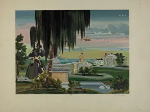 Vail James Prints: Memorial Painting, c. 1937. Creator: James Vail