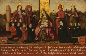 Memorial Panel for Jacob Jan van Assendelft and his Wife Haesgen van Outshoorn, after c.1500. Creator: Anon