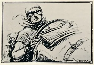The Memorial Panel to Sir Henry Birkin at Brooklands, 1937. Artist: Gordon Crosby