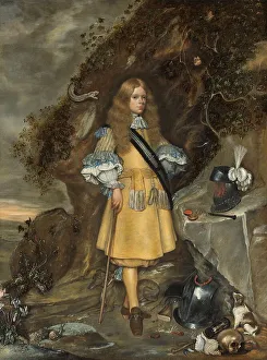 Watch Prints: Memorial Portrait of Moses ter Borch, 1667-1669. Creator: Gerard Terborch II