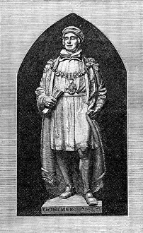 Thomas White Prints: Memorial statue of Sir T. White at Coventry, 1883. Creator: Unknown