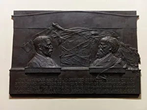 Manufacturer Prints: Memorial Tablet of Sir Richard and George Tangye, 1908. Creator: William Robert Colton