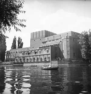 Memorial Theatre, Stratford-upon-Avon, Warwickshire, c1955. Creator: Arthur Charles Kirby Ware