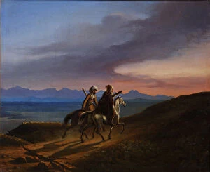 Caucasian Mountains Gallery: Memory of Caucasus, 1838. Artist: Lermontov, Mikhail Yuryevich (1814-1841)
