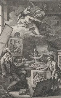 Basan Pierre Francois Gallery: In Memory of P. FR. Basan, an engraving for the catalogue of the collection of P.-F