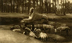 Memphis - The Alabaster Sphinx, c1918-c1939. Creator: Unknown Memphis - The Alabaster Sphinx, c1918-c1939. Creator: Unknown