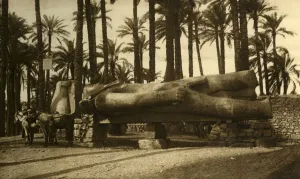 Granite Prints: Memphis - The Colossal Statue of Rameses II, c1918-c1939. Creator: Unknown