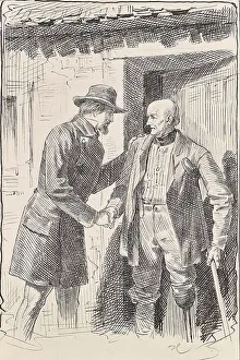 Crutches Prints: Two men, one of them an amputee, around 1875. Creator: Joseph Eugen Horwarter