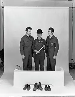 Three Men in a Bath, 1966. Artist: Michael Walters