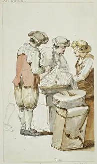 Locals Prints: Men from Bern, c1771-1772. Creator: Georg Melchior Kraus
