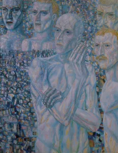 Faces Prints: Men, Early 1930s. Artist: Filonov, Pavel Nikolayevich (1883-1941)