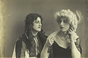 Cross Dressing Prints: Two men in elaborate drag, [between 1920 and 1929?]. Creator: Unknown