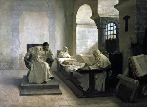 Shroud Gallery: The Men of the Inquisition, 1889. Artist: Jean-Paul Laurens
