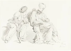 Two Men in Oriental Dress, 1827. Creator: George Hayter