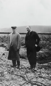 Two men outside, between c1900 and 1916. Creator: Unknown