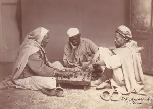 Damascus Prints: Men Playing Chess, Damascus, 1888. Creator: Unknown