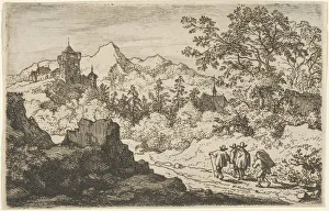 The Three Men and the Porter, 17th century. Creator: Allart van Everdingen