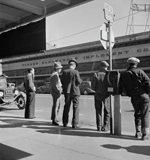 Hardware Shop Prints: Men on Skid Row, Modesto, California