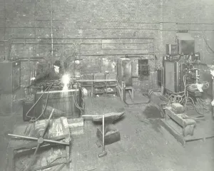 Welding Prints: Men welding, Charlton Central Repair Depot, London, 1932