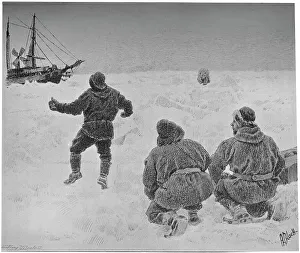 Nearing Gallery: The Men Who Were Afraid Of Frightening The Bear. c1893-1896, (1897). Artist: A Bloch