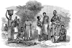Livingstone David Prints: Men and women of the Manganja and Ajawa tribes