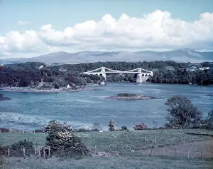 Engineering Prints: Menai Bridge, Wales, c1955. Creator: Arthur Charles Kirby Ware