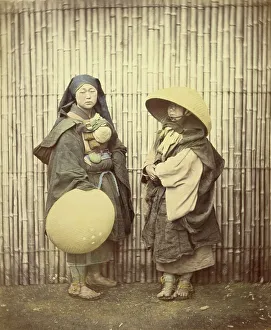 Kasa Prints: Mendicant Nun, 1866-1867. Creator: Felice Beato
