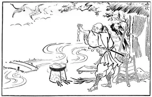 The Mendicant Priest and the Wild Geese, late 17th or early 18th century (1886)