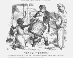 Starving Collection: Mending the Lesson, 1873. Artist: Joseph Swain