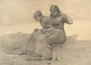 Mending the Tears, 1888. Creator: Winslow Homer
