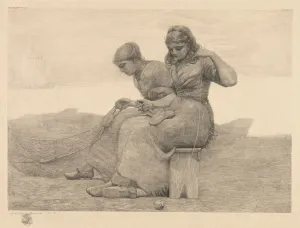 Mending the Tears, 1888. Creator: Winslow Homer (American, 1836-1910)