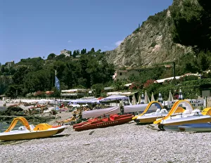 Beached Prints: Mendolia Beach, Taormina, Sicily, Italy
