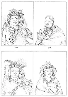 Myers And Co Prints: Menominees, 1841. Artist: Myers and Co