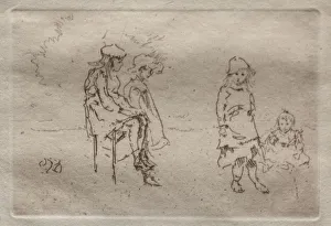 The Menpes Children. Creator: James McNeill Whistler (American, 1834-1903)