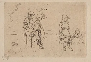 1834 1903 Prints: The Menpes Children. Creator: James McNeill Whistler (American, 1834-1903)