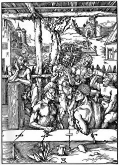 Wilhelm Waetzoldt Prints: The Mens Bath, 1497-1498, (1936). Artist: Albrecht Durer
